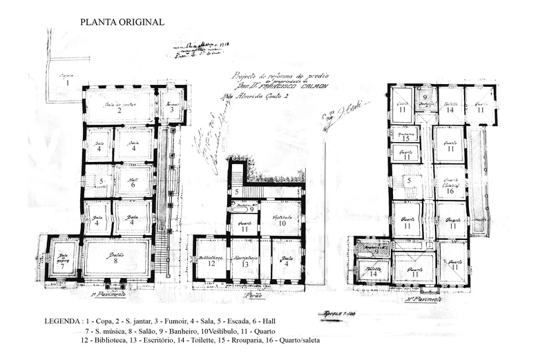 1 - Planta original do Palacete Goes  Calmon Arq. Histórico Municipal (1).jpg