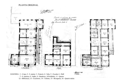 1 - Planta original do Palacete Goes  Calmon Arq. Histórico Municipal (1)